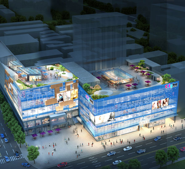 城市盒子鳥瞰圖