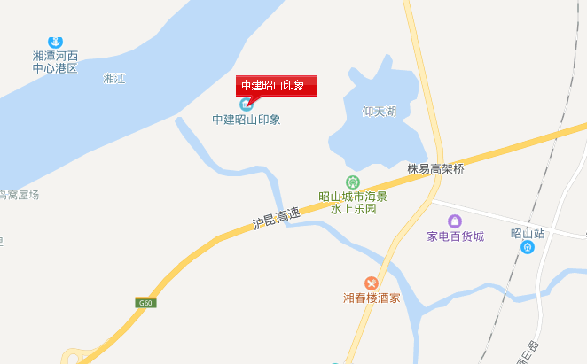 中建昭山印象位置圖