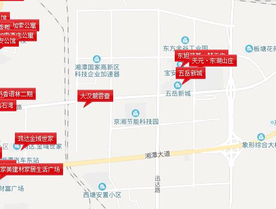 天元·東湖山莊位置圖