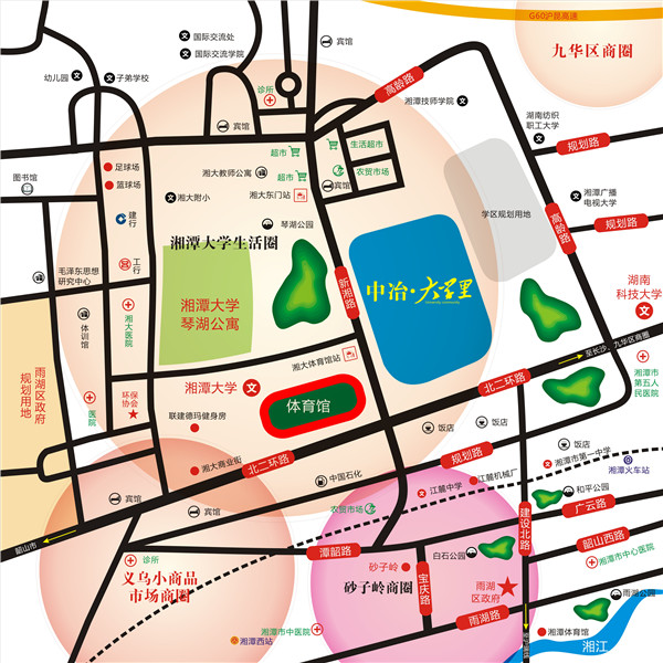 中冶·大學(xué)里四期雅境位置圖