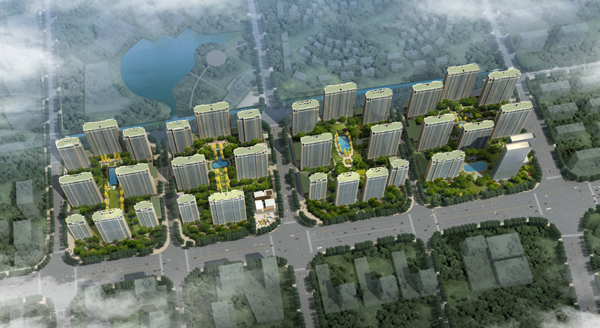 潭房中央公園鳥瞰圖