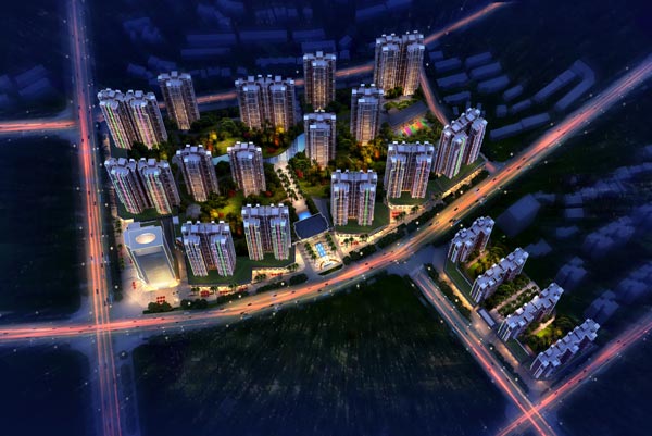 萬(wàn)通逸城鳥瞰圖