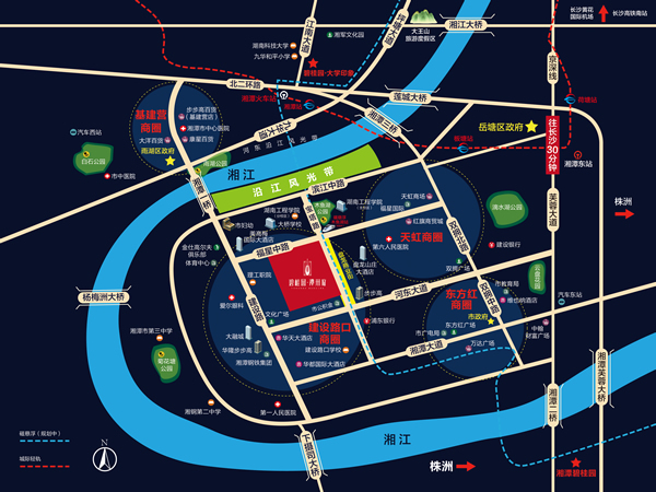 碧桂園·潭州府位置圖