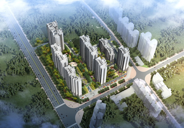 天元華雅景園鳥瞰圖