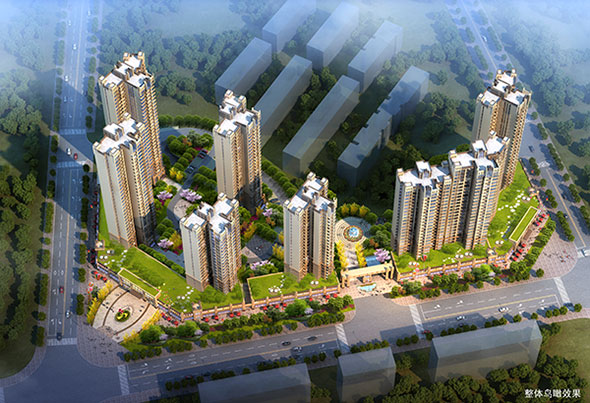 湘潭東方明珠鳥瞰圖