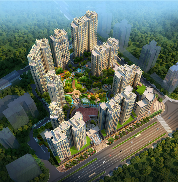 駿景豪廷鳥瞰圖