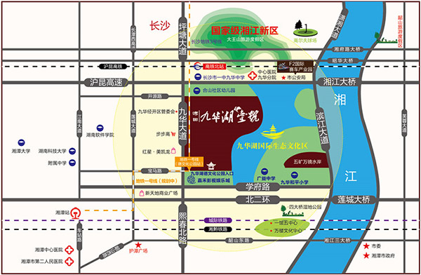 灣田·九華湖壹號(hào)位置圖