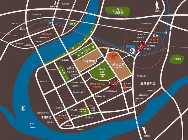 長(zhǎng)房潭房·時(shí)代公館位置圖