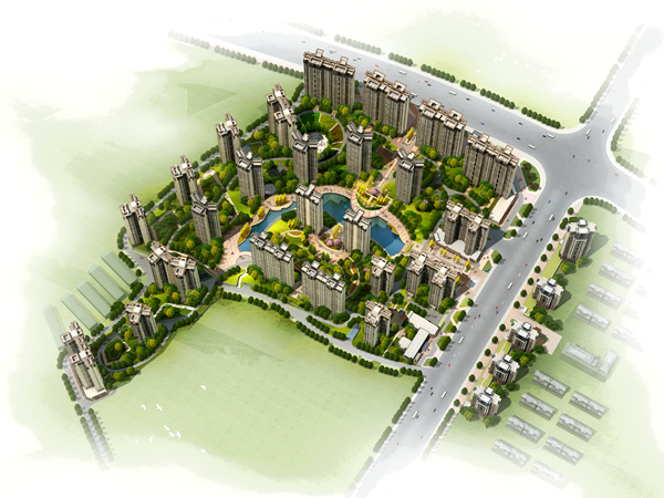 錦繡世家·西苑鳥(niǎo)瞰圖