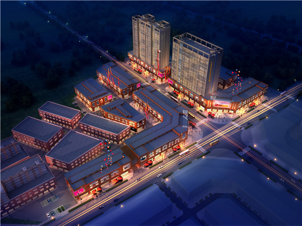 億達(dá)商業(yè)廣場鳥瞰圖