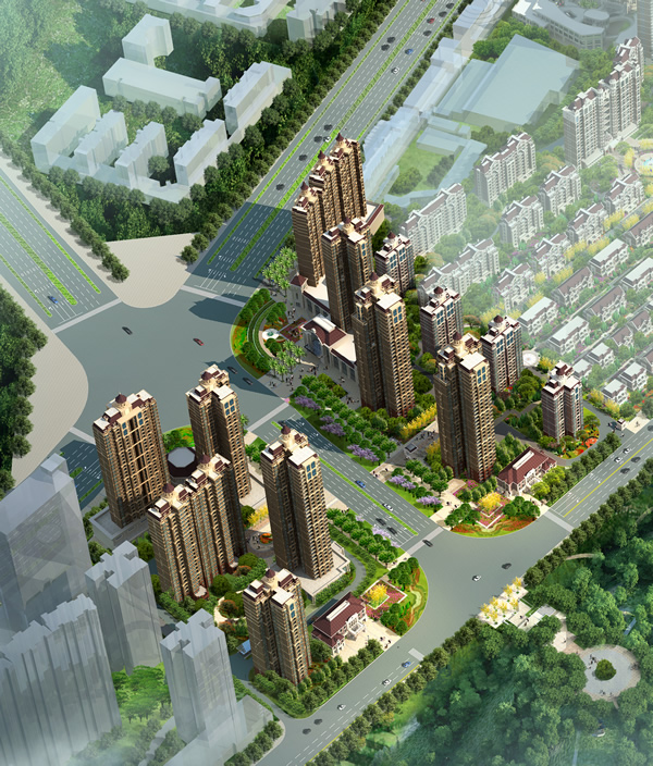 金芙蓉國(guó)際廣場(chǎng)鳥(niǎo)瞰圖