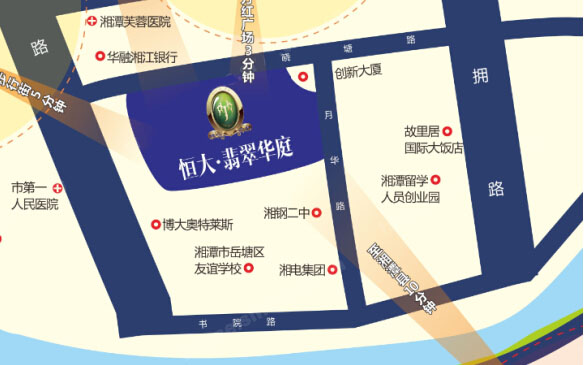 恒大翡翠華庭位置圖