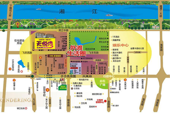 龍盛華府2期天悅灣位置圖