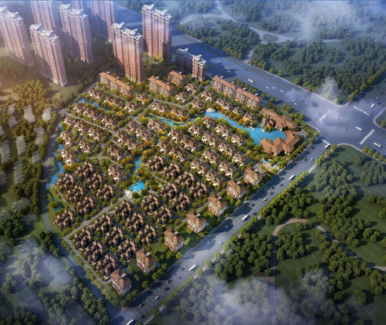 華融山水苑鳥瞰圖