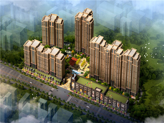 中特·香堤雅郡鳥瞰圖