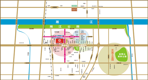 中特·香堤雅郡位置圖