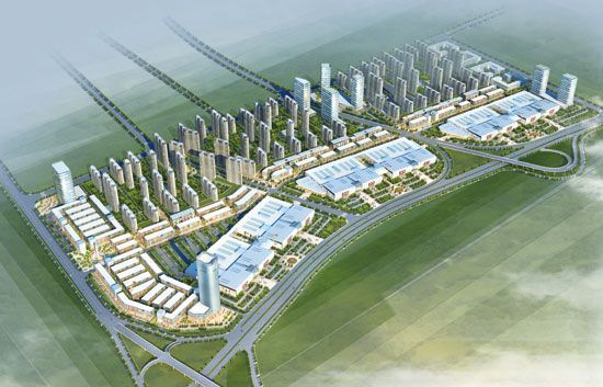 湘潭義烏小商品城鳥瞰圖