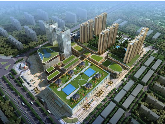 九華世紀(jì)城鳥瞰圖