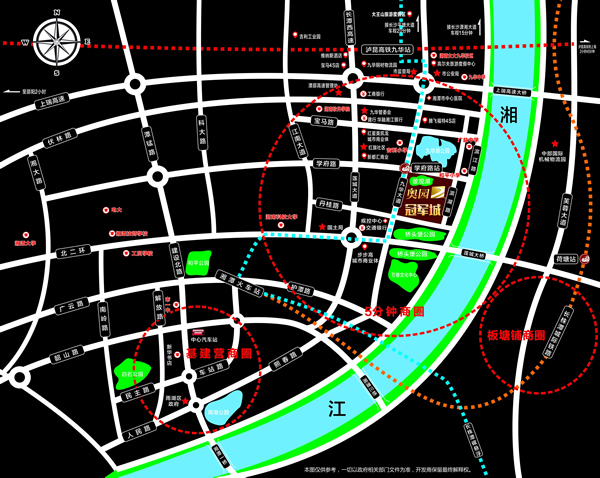 湘潭奧園冠軍城位置圖