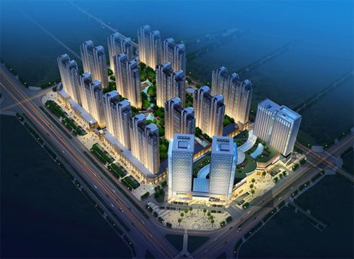 龍暢城市廣場鳥瞰圖