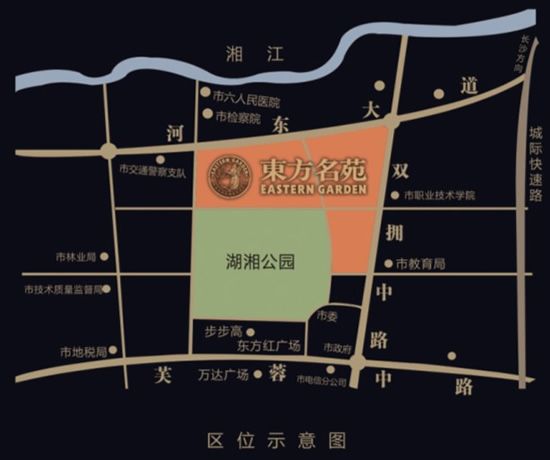 東方名苑二期位置圖