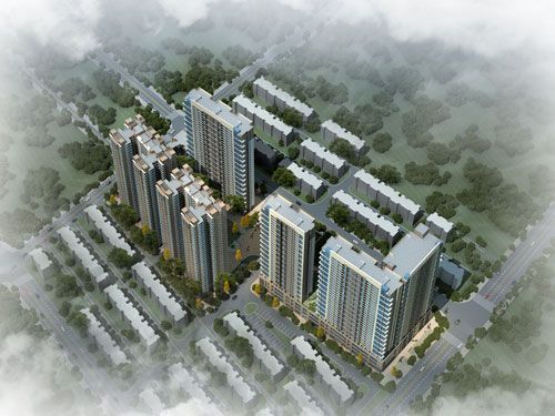 峰尚國際鳥瞰圖