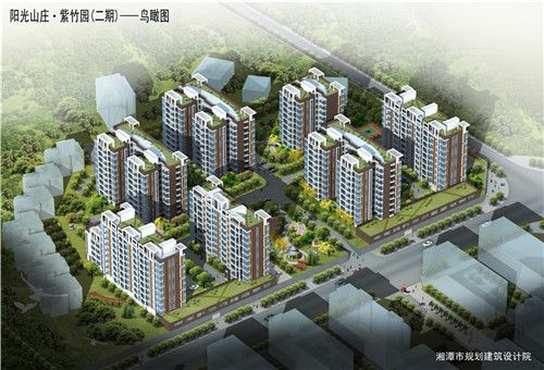 天元·紫竹園二期鳥瞰圖