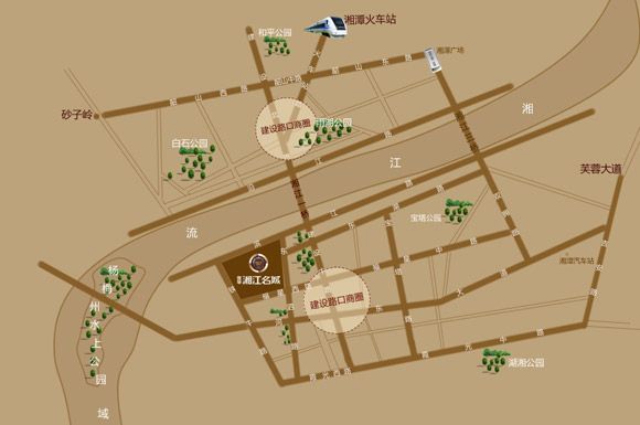 宜華·湘江名城位置圖