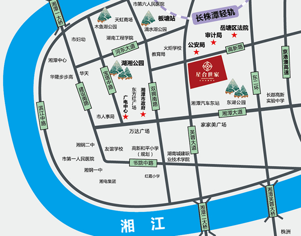 星合·世家位置圖