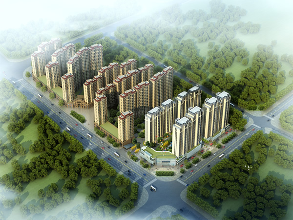 宜華·湘江名城三期鳥瞰圖