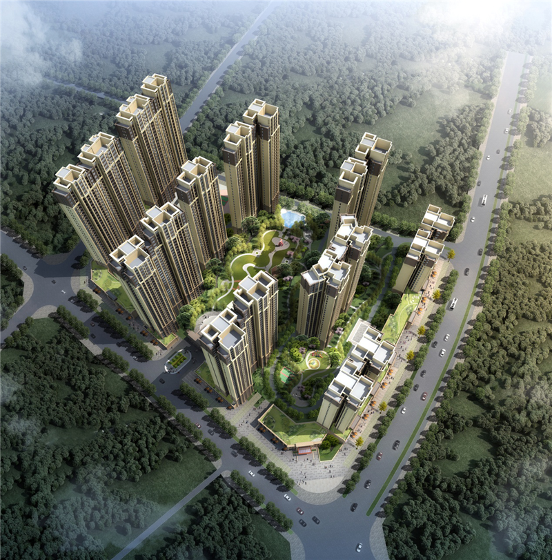 天元·海棠印象鳥(niǎo)瞰圖