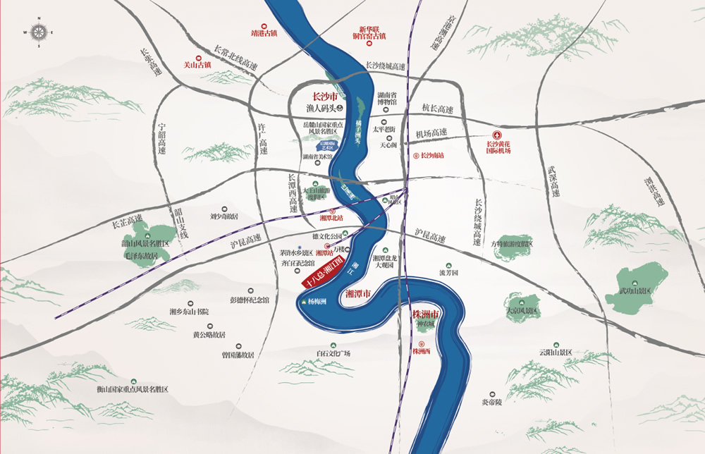 十八總·湘江圖位置圖