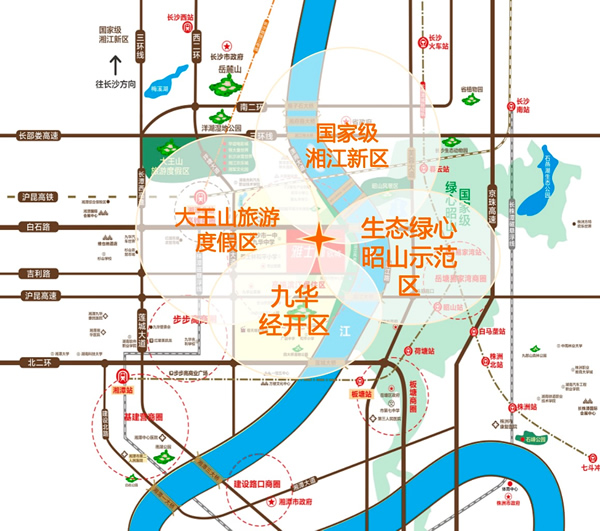 湘潭雅士林欣城位置圖