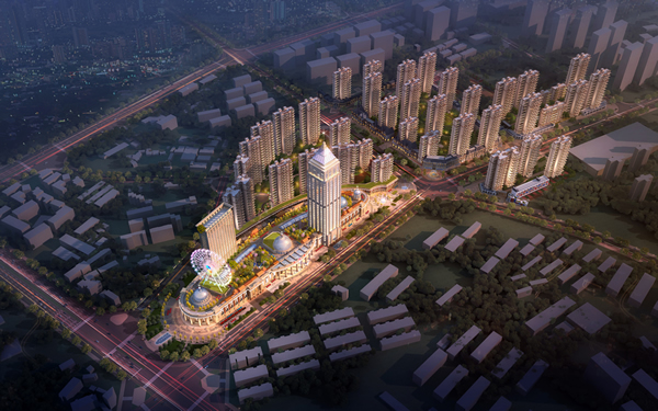 湘潭環(huán)球港鳥(niǎo)瞰圖