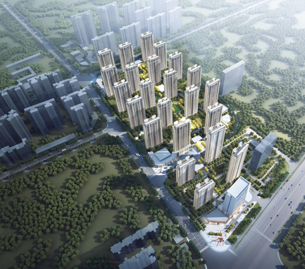 潭房·北宸之光鳥(niǎo)瞰圖