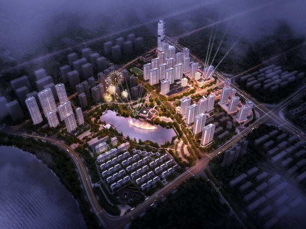 中國(guó)湘菜文化博覽園鳥瞰圖