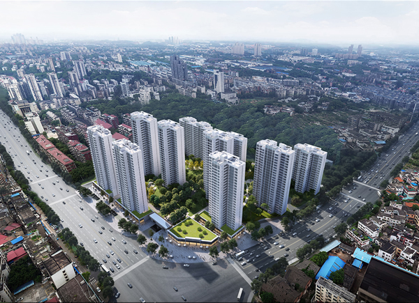 中國鐵建·和平央著鳥瞰圖