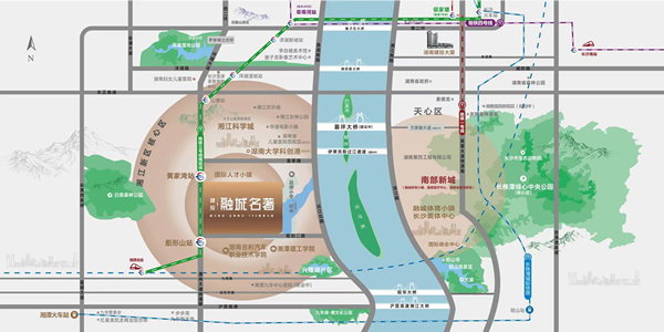 湖南建投·融城名著位置圖